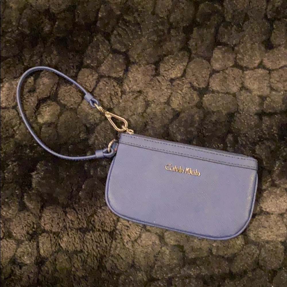 Calvin Klein Navy Wristlet